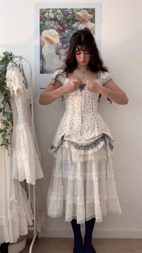 Instagram post by @orfeuleticia for LaceMade. Caption reads: i’m so in love with this dress from....