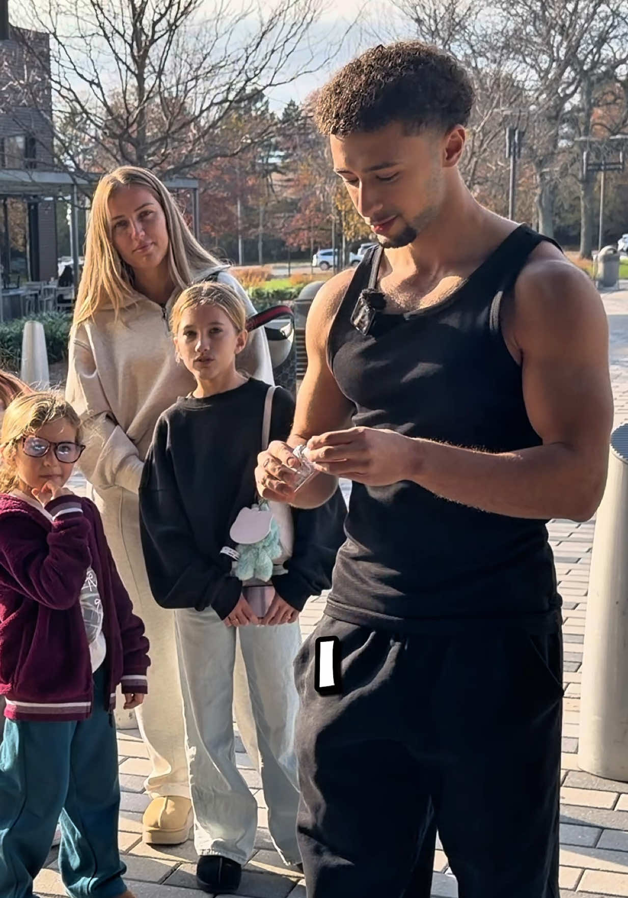 TikTok post by @adamthedunker for Apple TV. Caption reads: I teamed up with @Apple TV to spread love & do....