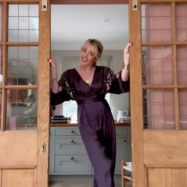 Instagram post by @francescarowanplowden for Sergio Rossi. Caption reads: Its Friday! And this week as requested it's a....