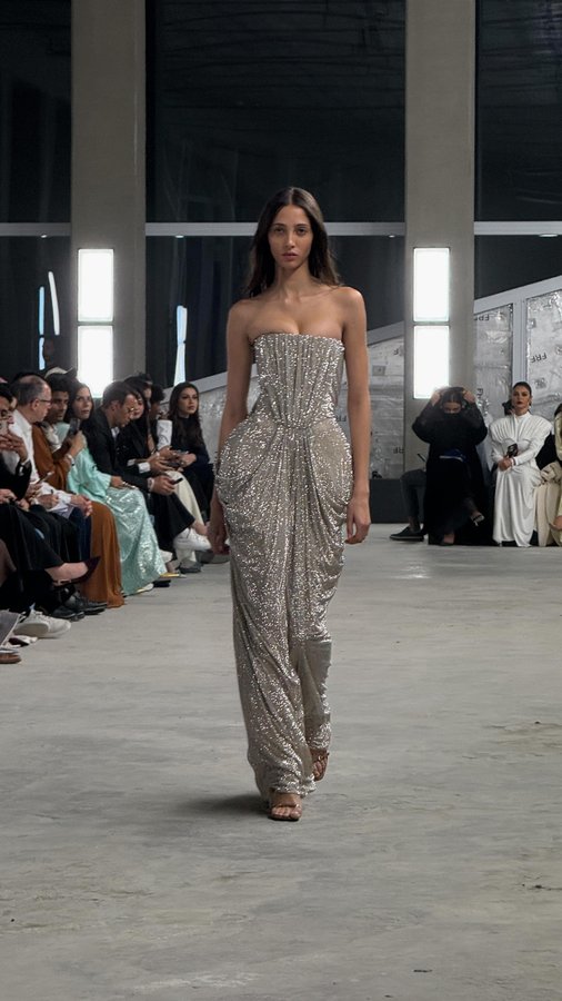 Instagram post by @romaneinnc for Stella McCartney. Caption reads: My first @stellamccartney show in Riyadh....