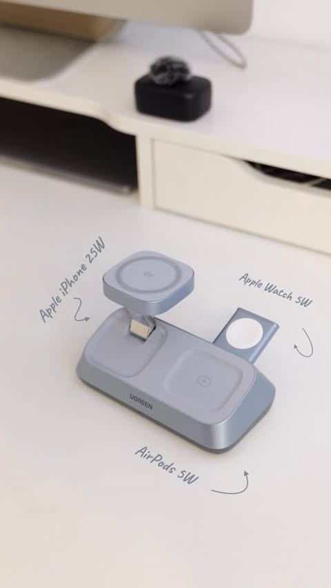 Instagram post by @iamsiar for Ugreen. Caption reads: [...] that finally does it all 🔋 The new UGREEN....