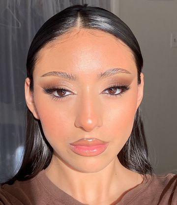 Instagram post by @glamxbrit for BH Cosmetics. Caption reads: [...] concealer @milkmakeup setting powder....