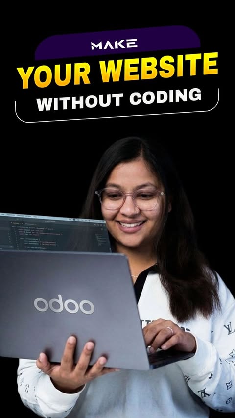 Instagram post by @misstech07 for Odoo. Caption reads: Why complicate what should be simple? Odoo makes....