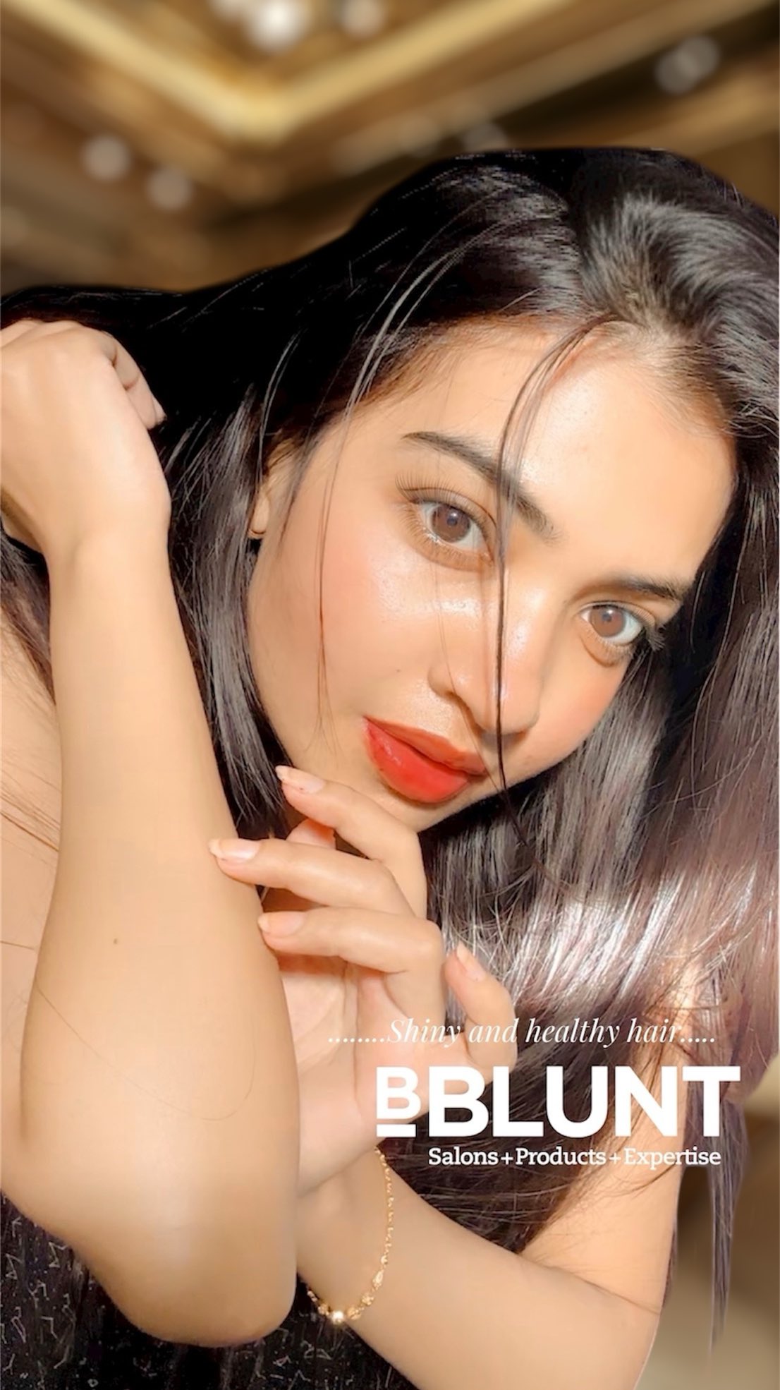 Instagram post by @bengali_belle for Mamaearth. Caption reads: #ad 
One lipstick, endless looks 💋✨
Mamaearth....