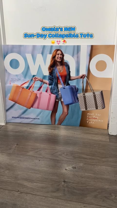 Instagram post by @jennytuell14 for Owala. Caption reads: [...] has entered the villa ☀️ introducing @owala....