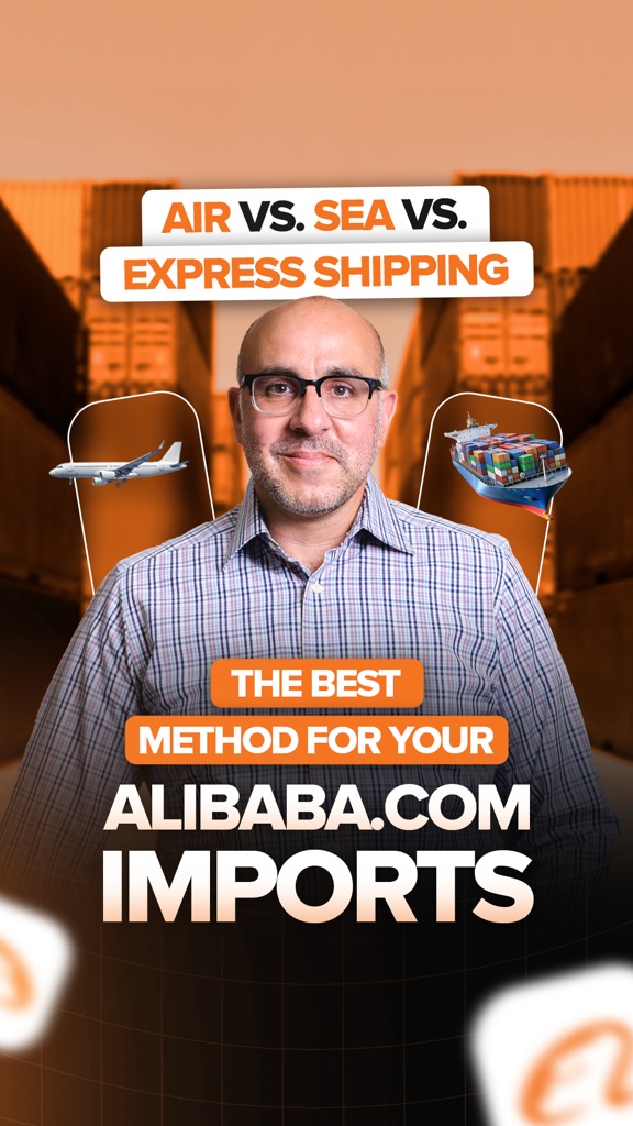 Instagram post by @kerimkfuri for Alibaba.com. Caption reads: [...] How to plan your inventory. 🛠 Alibaba.com:....