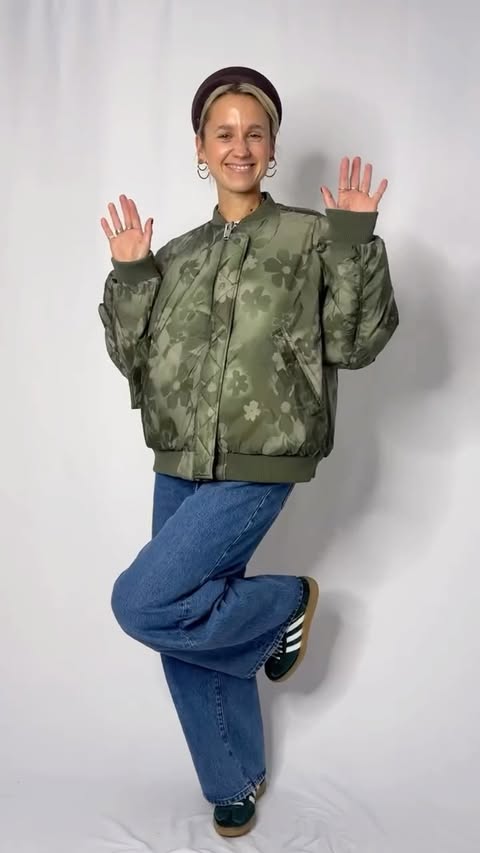 Instagram post by @goodmannersstyle for WEEKDAY. Caption reads: A little @weekdayofficial try on 🥹 a moment for....