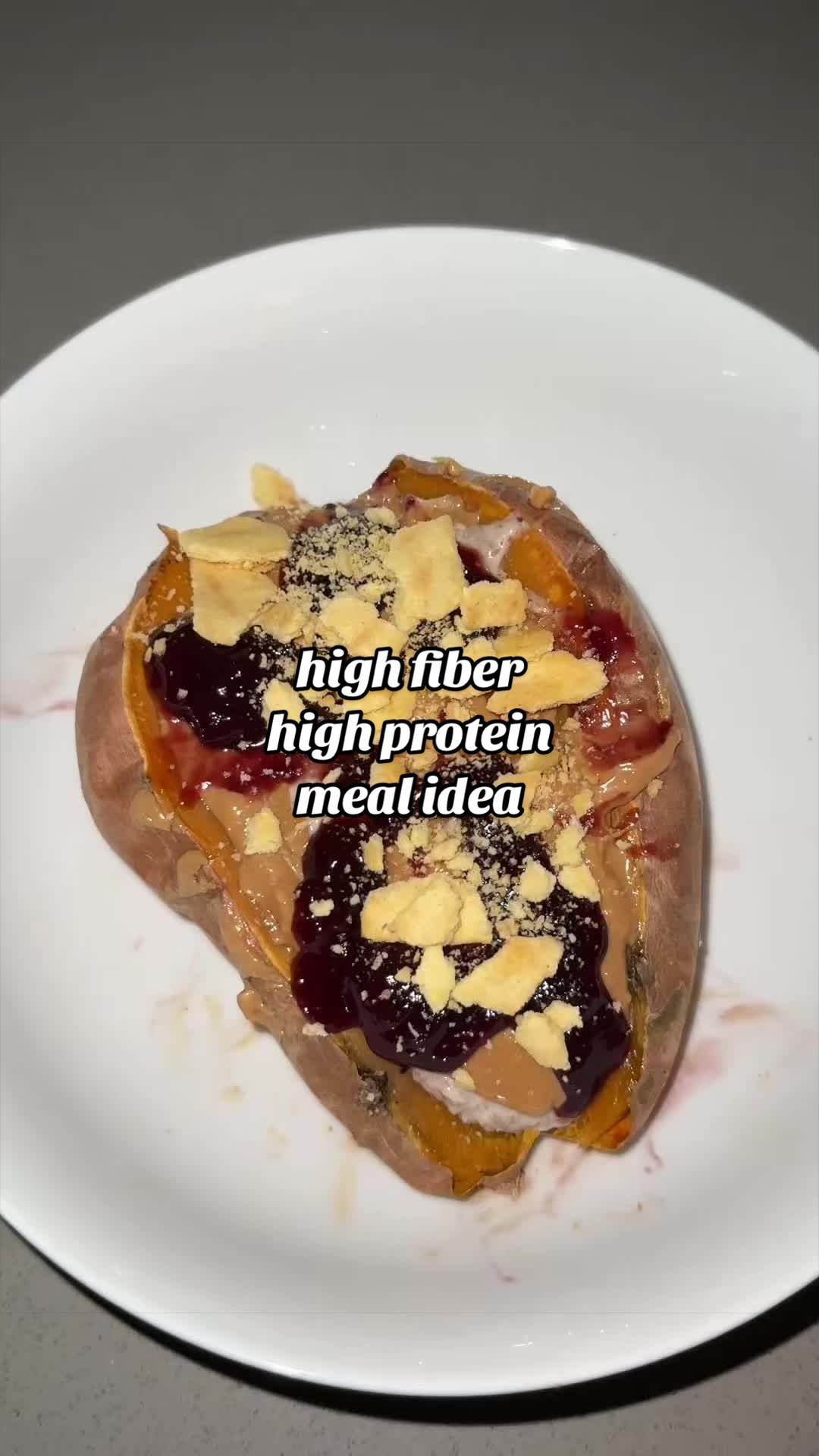 TikTok post by @ugcenchantress for Wellious. Caption reads: [...] #highfiber #proteinrecipes @Wellious.