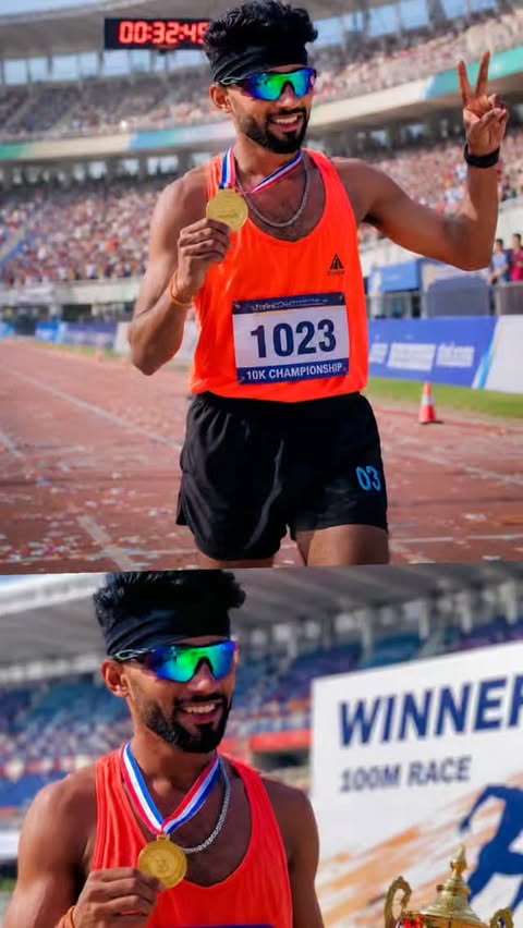 Instagram post by @ankit_samsung1500m800m for PUMA. Caption reads: #vairal #tgif ##1500m #100kviews #200m.
