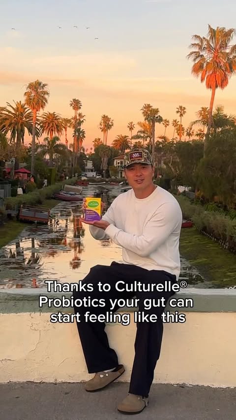 Instagram post by @ethankang1 for Culturelle. Caption reads: #ad @culturelleprobiotics Week 2 of the #GutGlowUp....