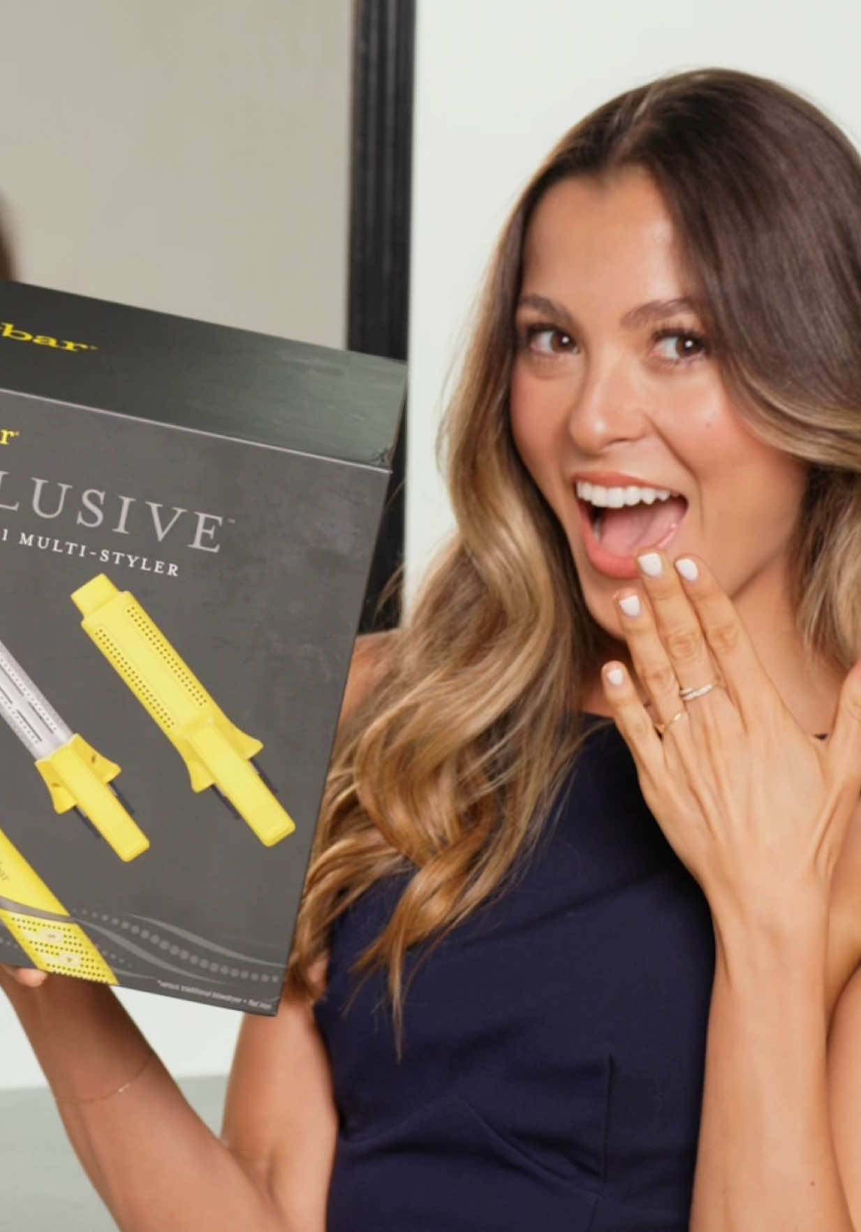 TikTok post by @anawolfermann for Drybar. Caption reads: as always, working smart not hard with @The Drybar....