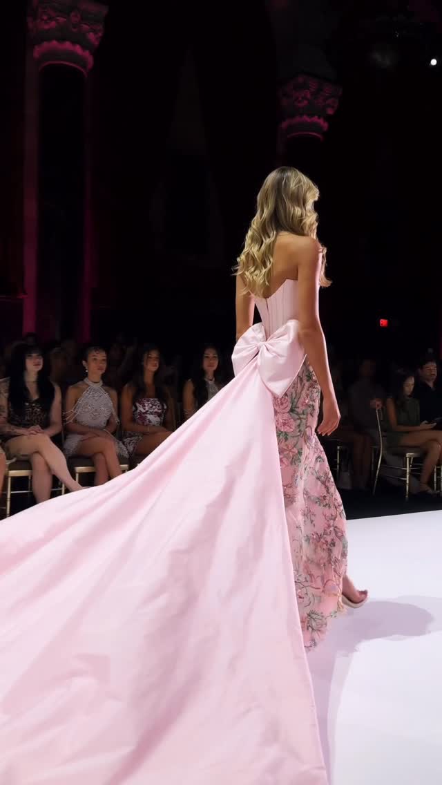 Instagram post by @brookiebarry for Sherri Hill. Caption reads: a princess doesn’t need a castle, just one of....