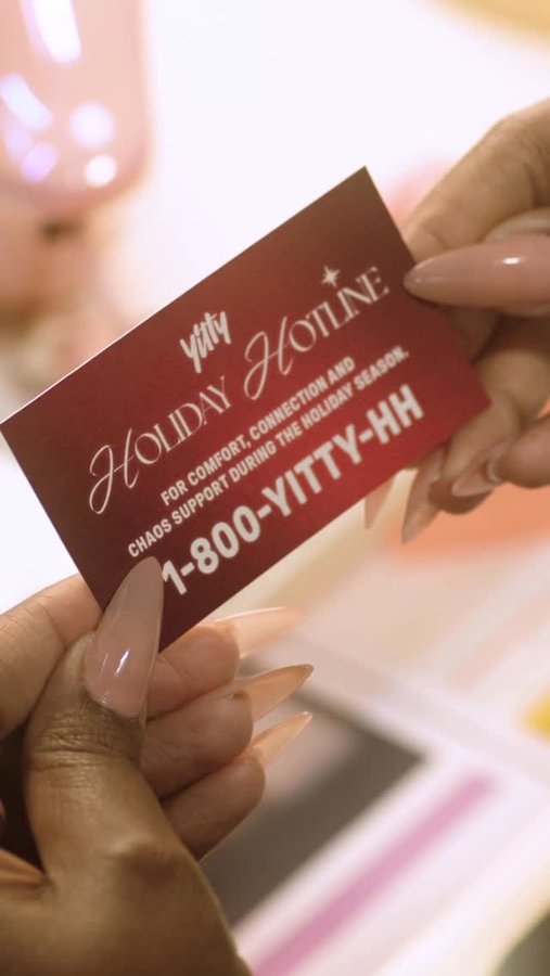 Instagram post by @the1saucysantana for YITTY. Caption reads: Ho-ho-hold onto your yittys ☎️✨
 
Our YITTY....