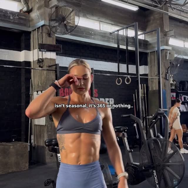 Instagram post by @lottiealicelamb for EvolveYou. Caption reads: It’s all or nothing, rinse and repeat it all year....