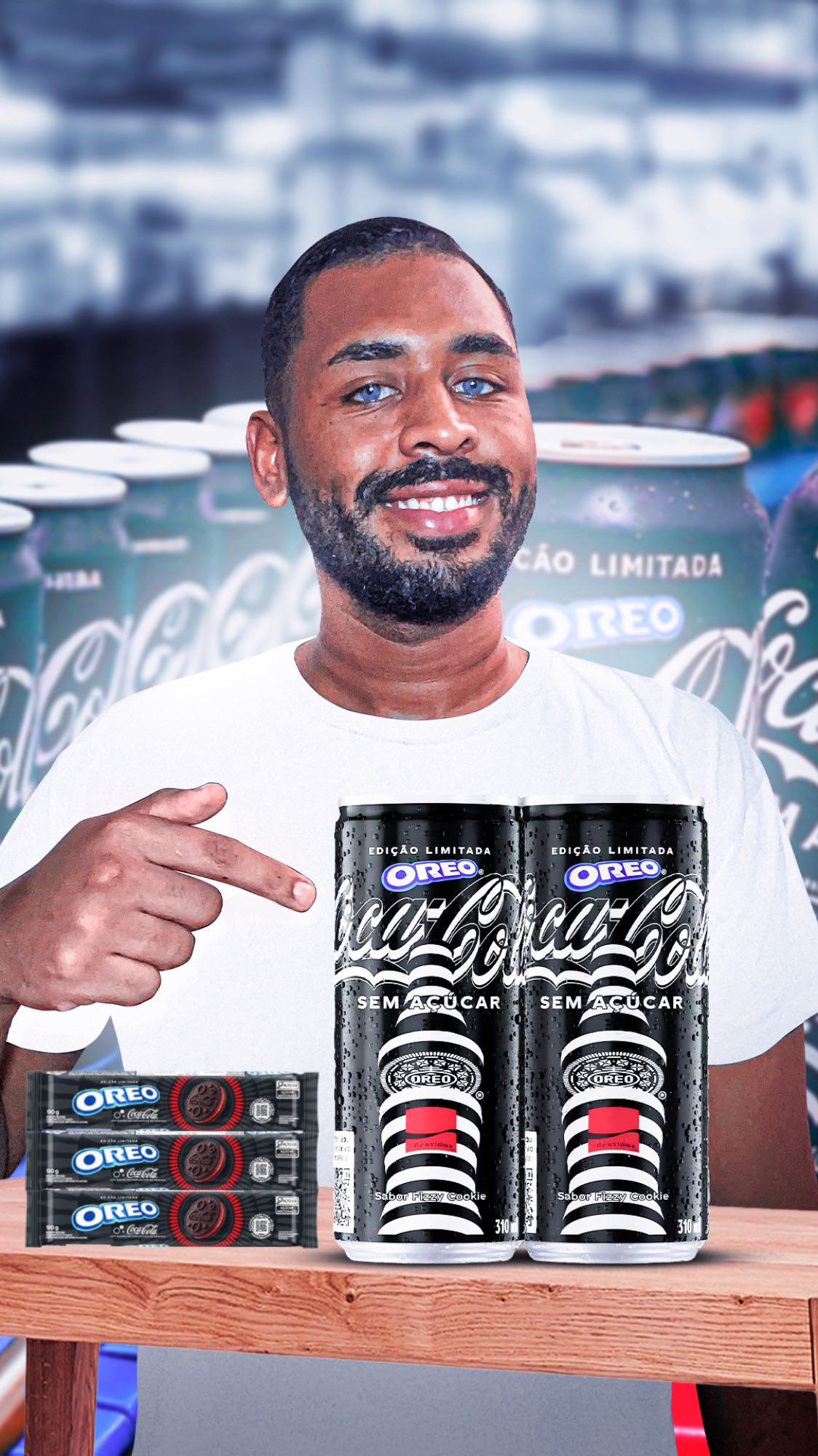 Instagram post by @alexbatista.camargo for Oreo. Caption reads: COCA COLA VS OREO

Isso mesmo, galera! Hoje vamos....