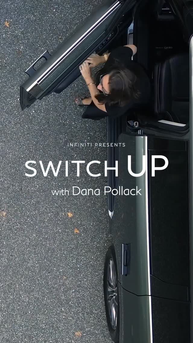 Instagram post by @itsdanapollack for INFINITI USA. Caption reads: Switching up to the @infinitiusa QX80 has taken my....