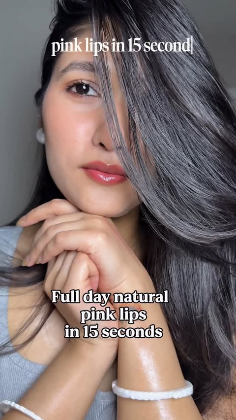 Instagram post by @d_mamacita_ for APRILSKIN. Caption reads: Pink lips in 15 seconds 🪷✨ @aprilskin_global....
