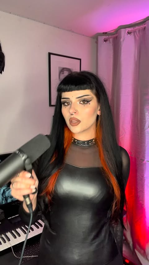 Instagram post by @jennyolyster for Shure. Caption reads: WHAT IF LADY GAGA WAS A METAL SINGER ? 💅🏻

I’m....