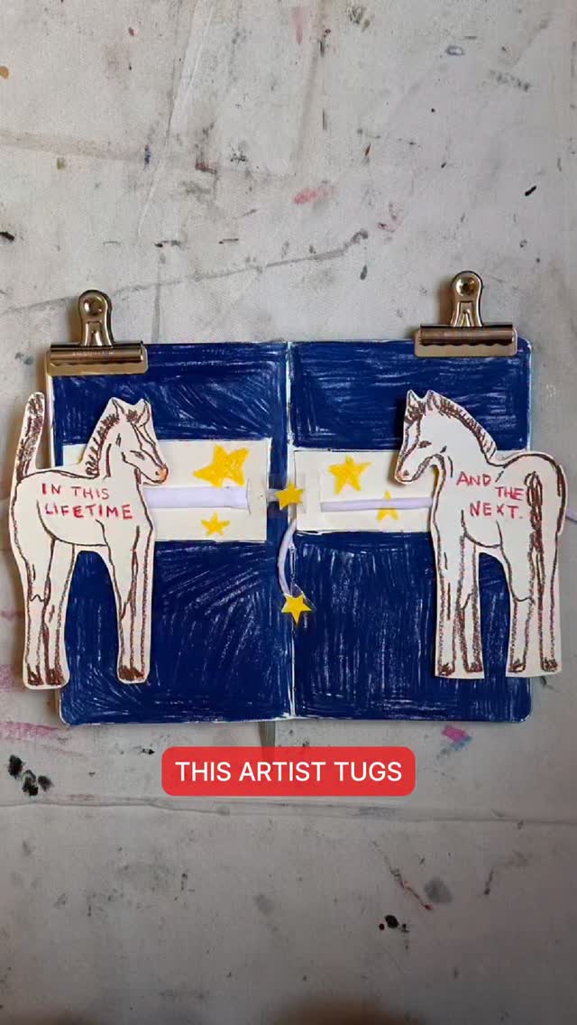 Instagram post by @artists.pages.daily for Gelato. Caption reads: Meet artist Elena Fiorenza Gatti, whose paintings....