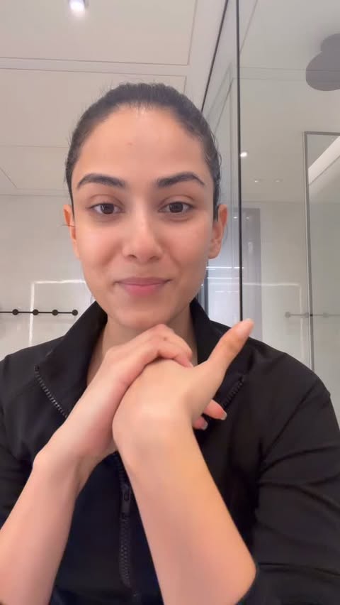 Instagram post by @mira.kapoor for AKIND. Caption reads: [...] = My Winter Skincare Routine. iykyk....