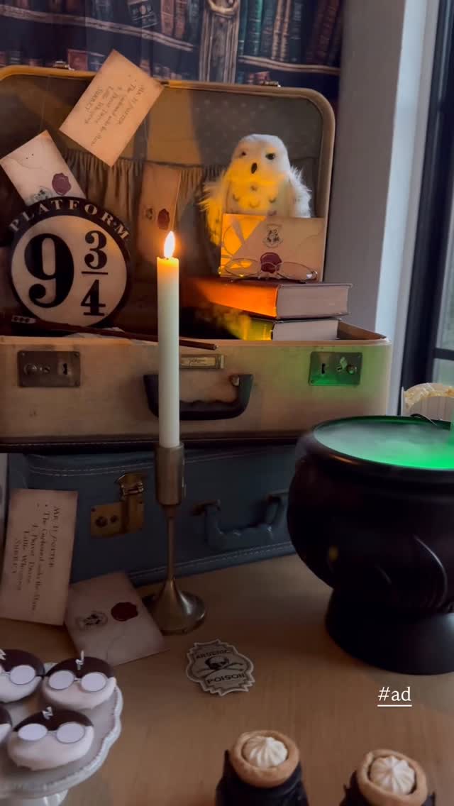 Instagram post by @carcabaroad for Harry Potter. Caption reads: #ad You can never go wrong with a Harry Potter....