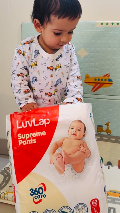 Instagram post by @mommys_bossbaby for LuvLap. Caption reads: Being a mom I always choose best for my little one....