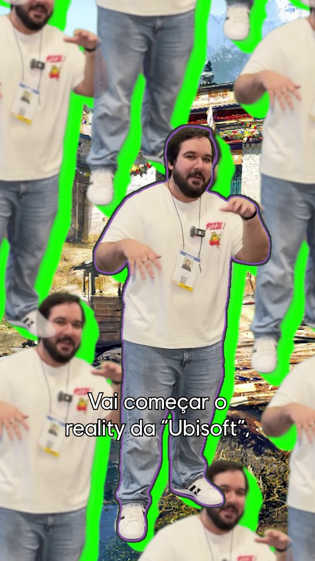 Instagram post by @zerenacho for Ubisoft. Caption reads: PODE PEDIR NOS COMENTÁRIOS #UbisoftBrasil.