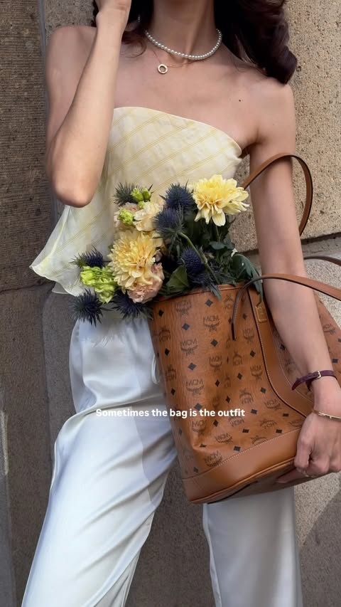 Instagram post by @maryamssworld for MCM. Caption reads: [...] in the city or a special occasion, the MCM....