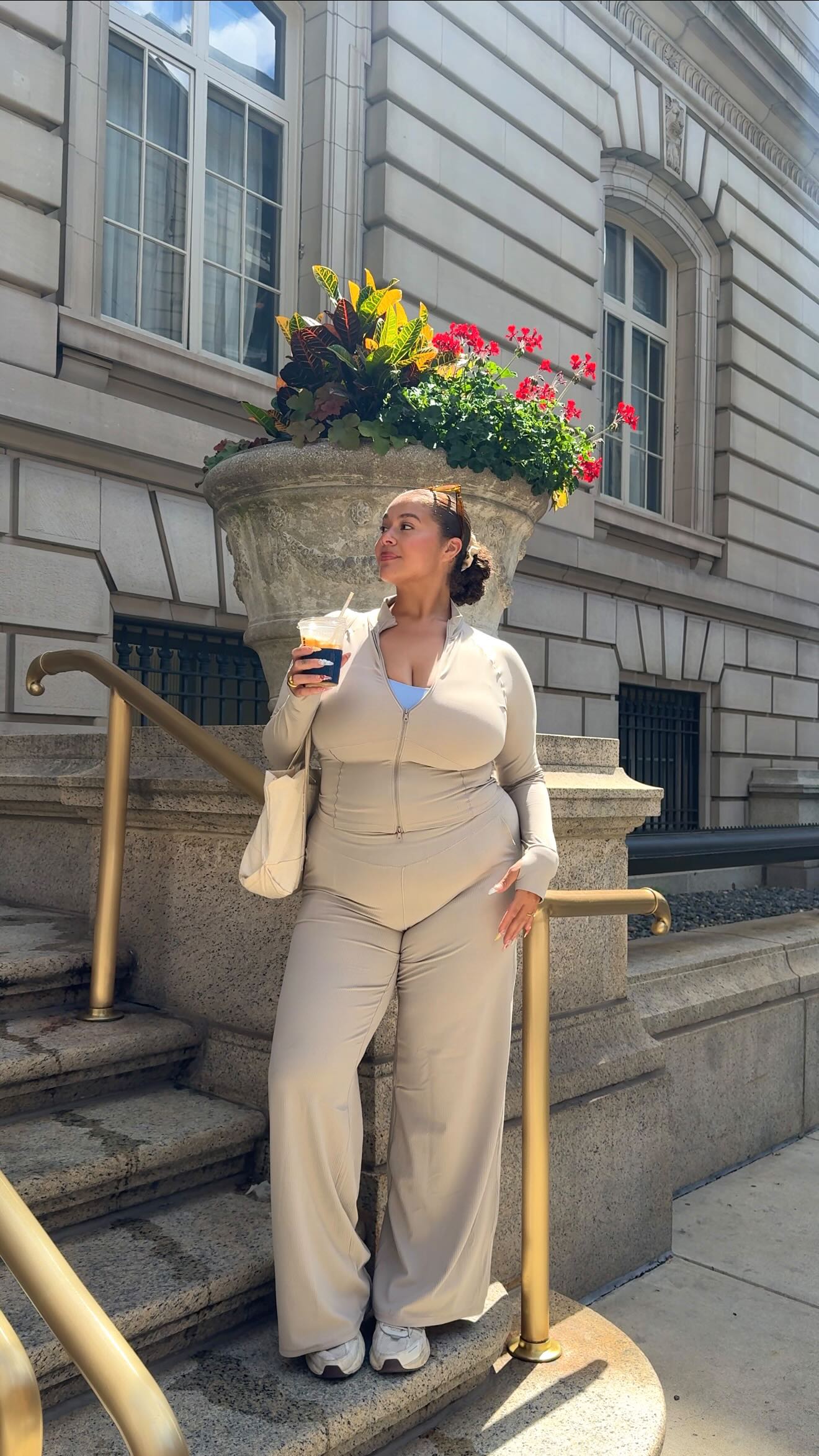 Instagram post by @khloekatera for Aerie. Caption reads: listen I’m usually the first to go bra-less but....