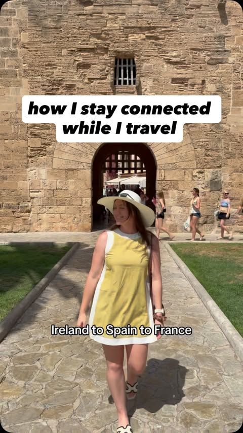 Instagram post by @royaventurera for Holafly. Caption reads: Use my code ROYA to try @holafly_esim for yourself....
