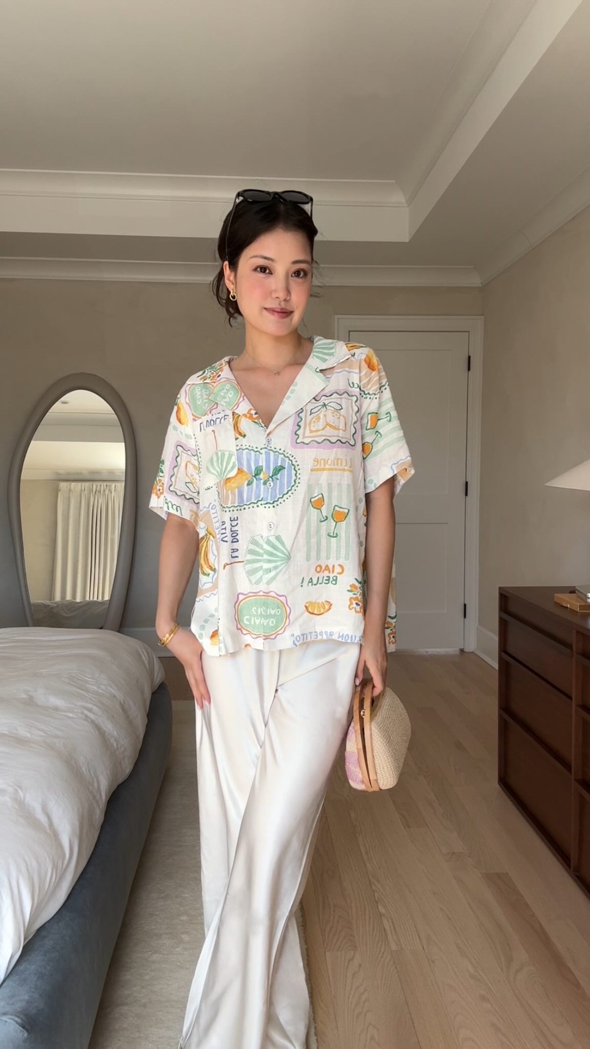 Instagram post by @michellechoii for Marshalls. Caption reads: Trying on dresses for all occasions this spring....