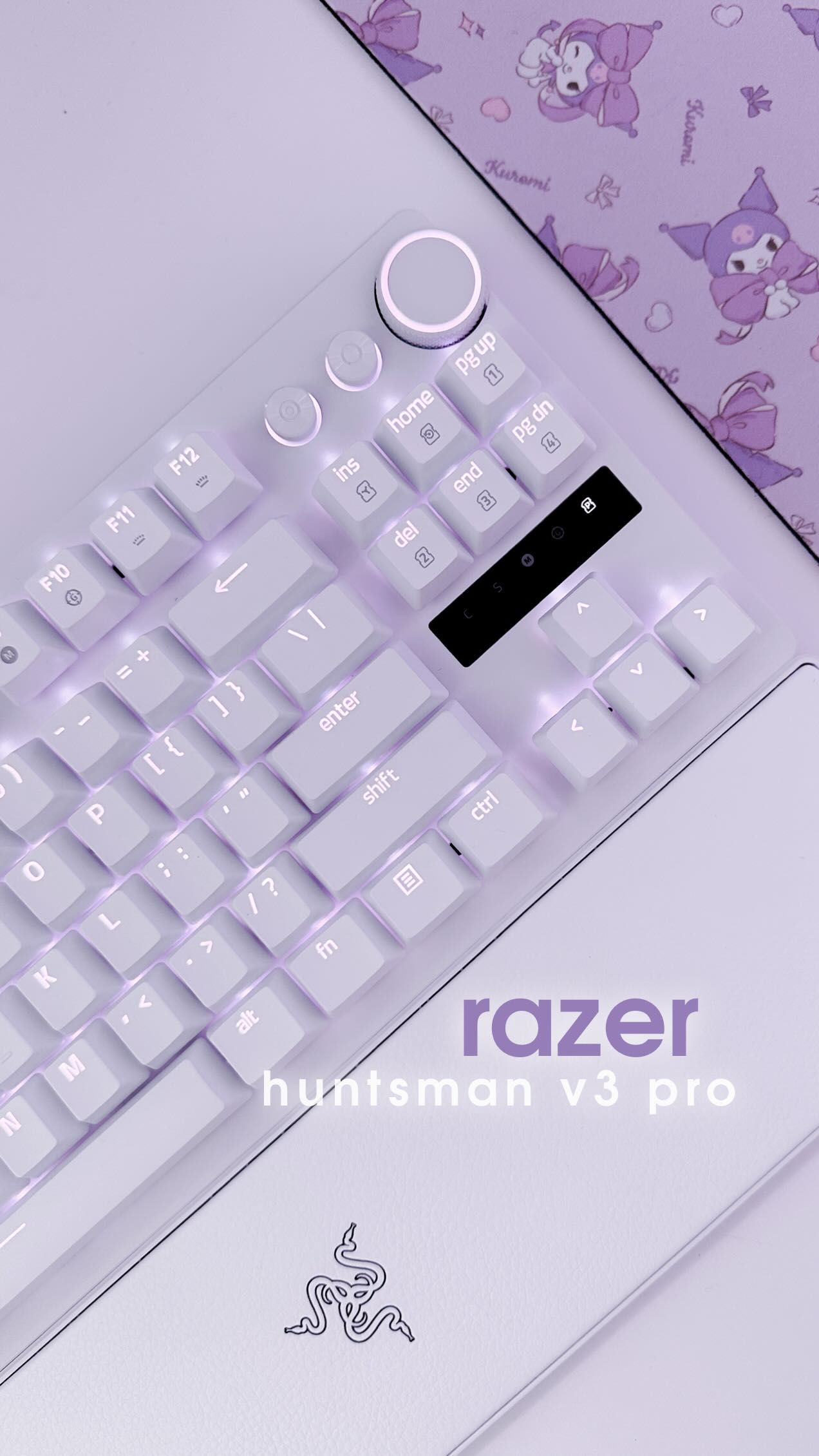 Instagram post by an influencer for Razer. Caption reads: Today I got to test out @razer’s Huntsman V3 Pro!....