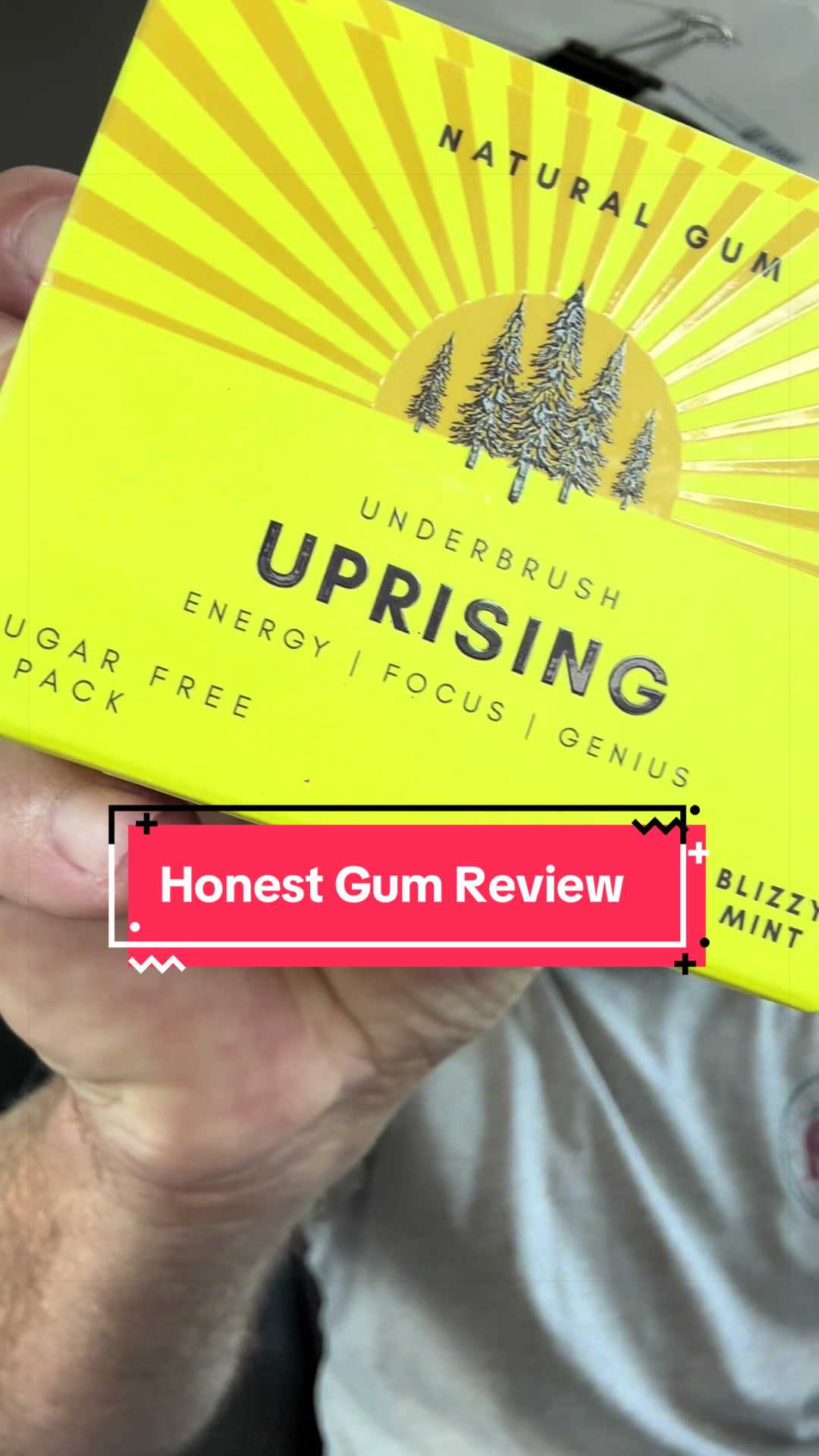 TikTok post by @kielcxpr4y8 for Nathan & Sons. Caption reads: [...] review of this Uprising gum from @Nathan &....