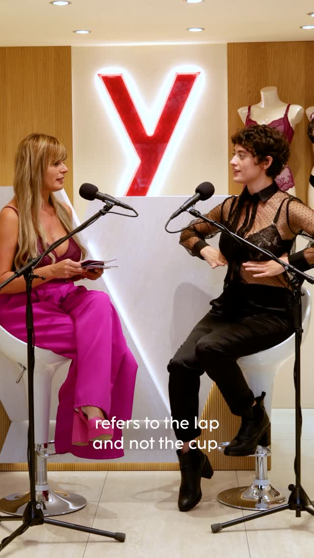 Instagram post by @_vanessa_grey_ for Yamamay. Caption reads: Dietro ogni reggiseno c’è una storia....