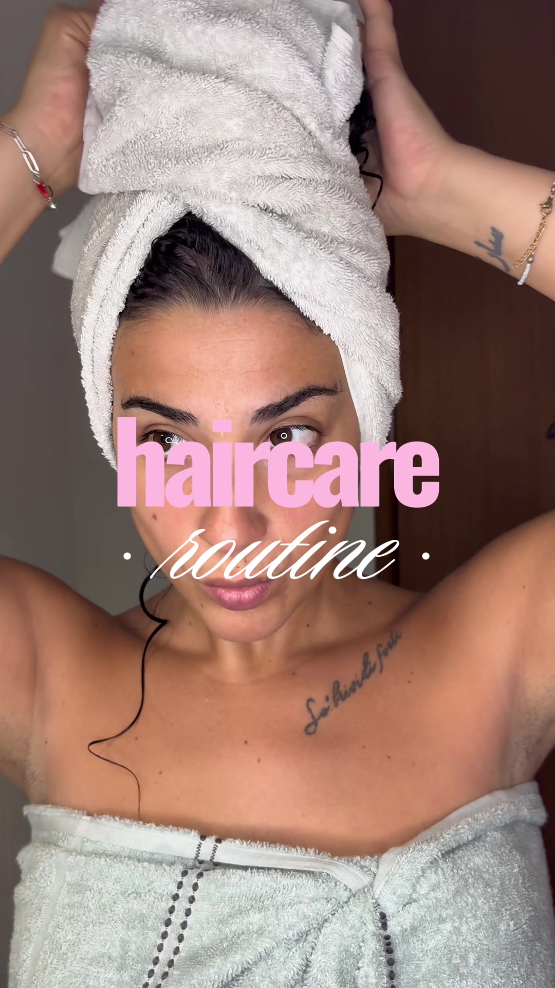 TikTok post by @mafy_ugc for garnieritalia. Caption reads: [...] with their must haves ✨🌸🫶🏻 @garnieritalia....