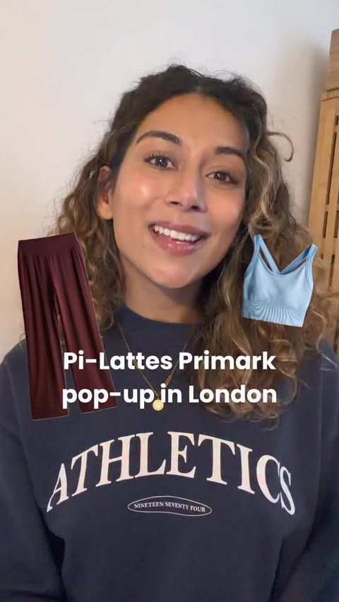 Instagram post by @sannylondon for Primark. Caption reads: [...] it comes with free activewear 🤸🏽‍♀️....