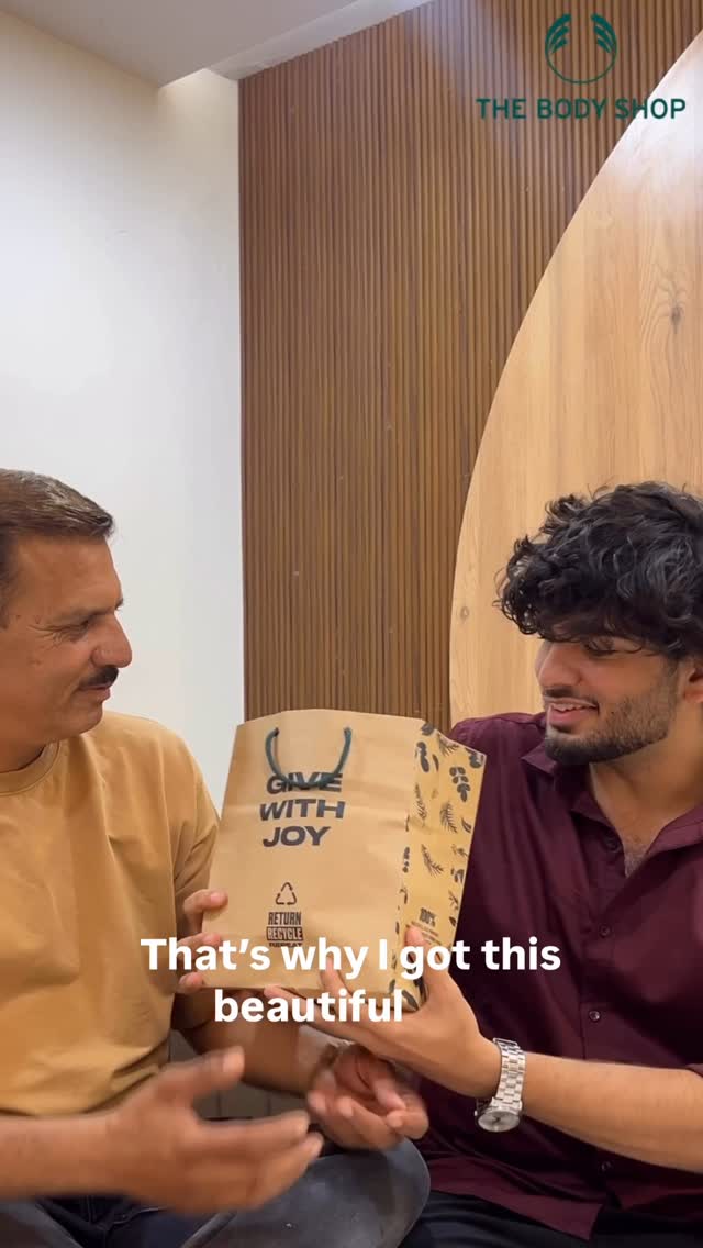 Instagram post by @_hardik__13 for The Body Shop. Caption reads: He’s never been one to ask for much. But this....
