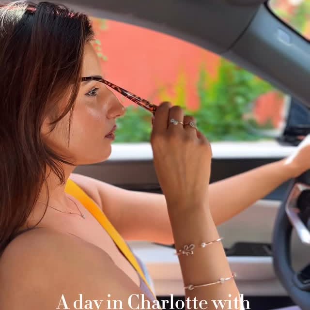 Instagram post by @thegeminiallure for CaratLane. Caption reads: Spent a lovely day in Charlotte with some sparkle....