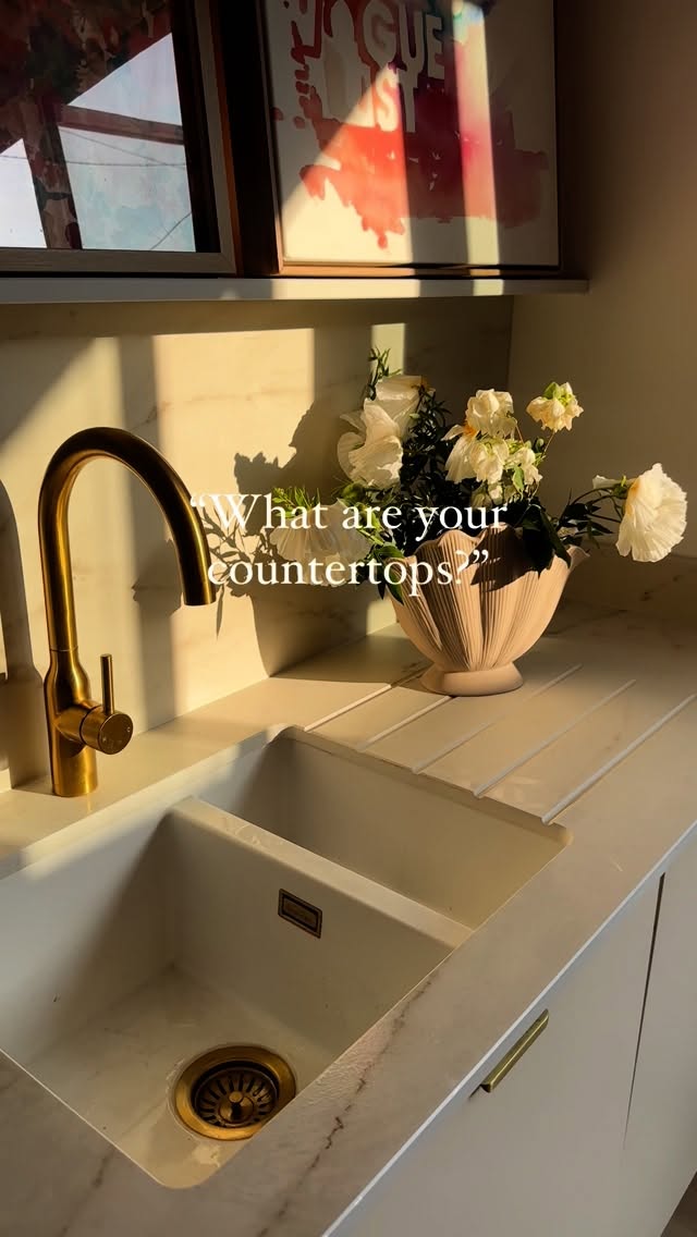 Instagram post by @grainnegillett for Cosentino. Caption reads: [...] Dekton Rem in a soft matte finish from....