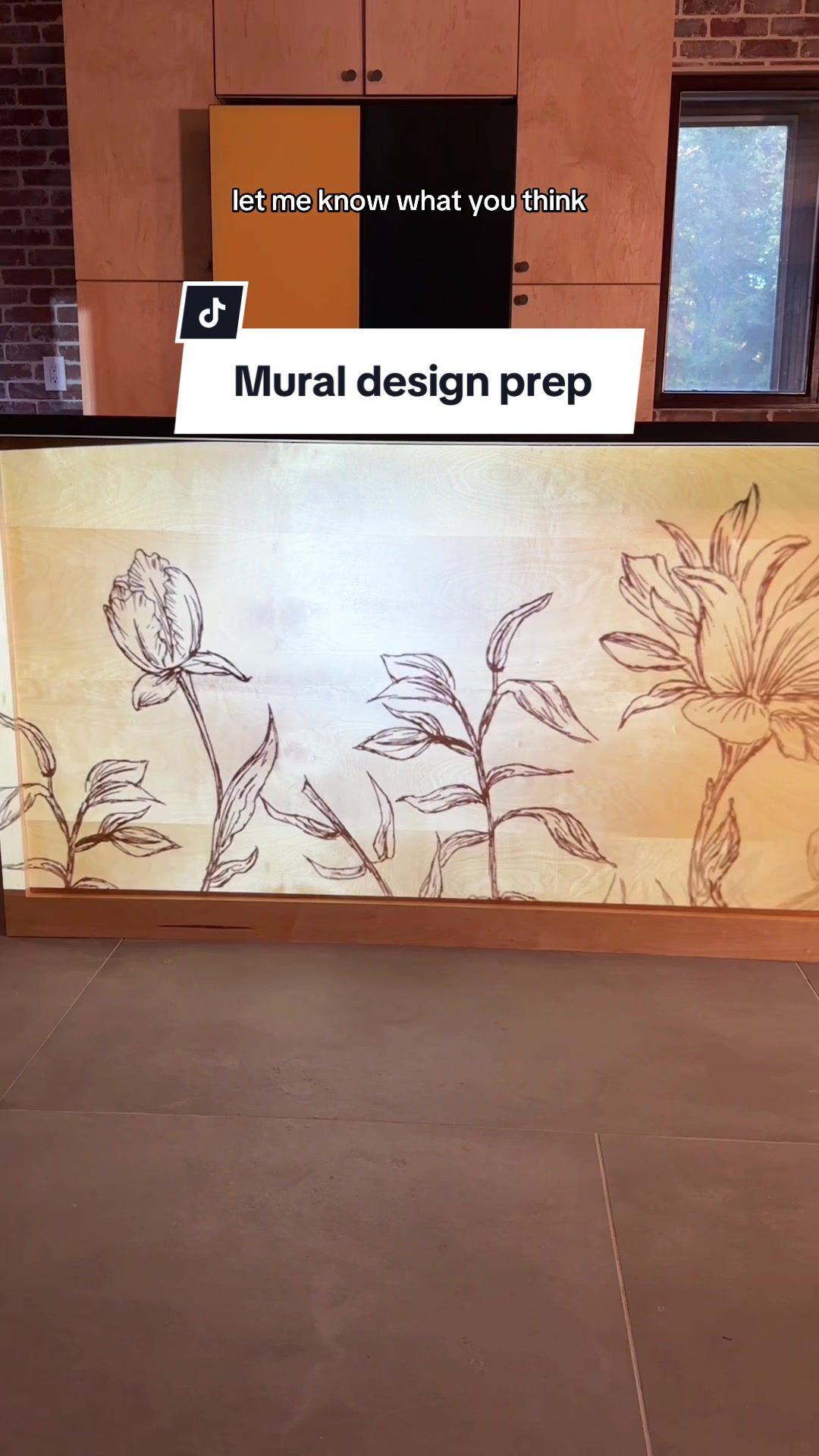 TikTok post by @emilyrayna for Adobe Design. Caption reads: I’m so excited to see some progress! Make sure to....