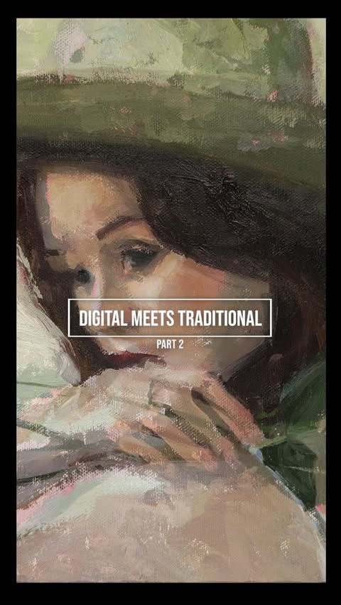 Instagram post by @mambobon for Wacom. Caption reads: [...] in Rebelle 8 Pro. ⁣ ⁣ Paired with the Wacom....