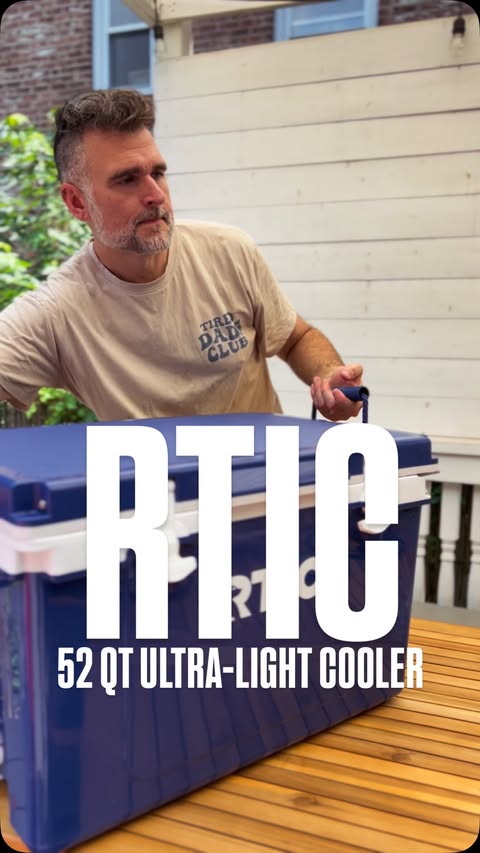 Instagram post by @themichaelmaguire for RTIC Outdoors. Caption reads: [...] under recommended conditions ⬅️....