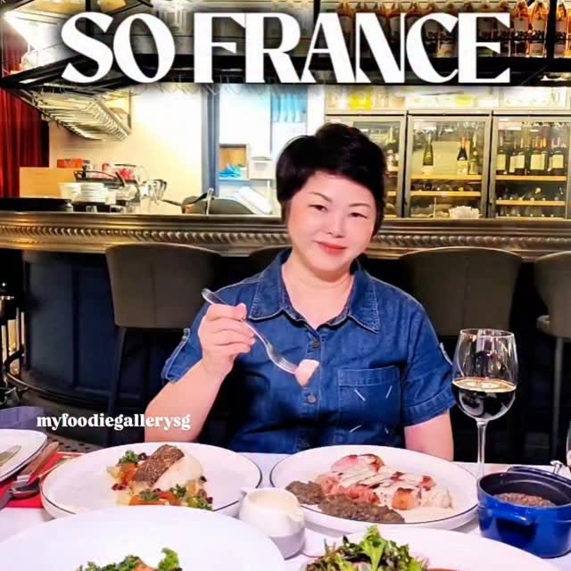 Instagram post by @myfoodiegallerysg for The Straits Times. Caption reads: A Taste of France 🇫🇷 at So France Duo....