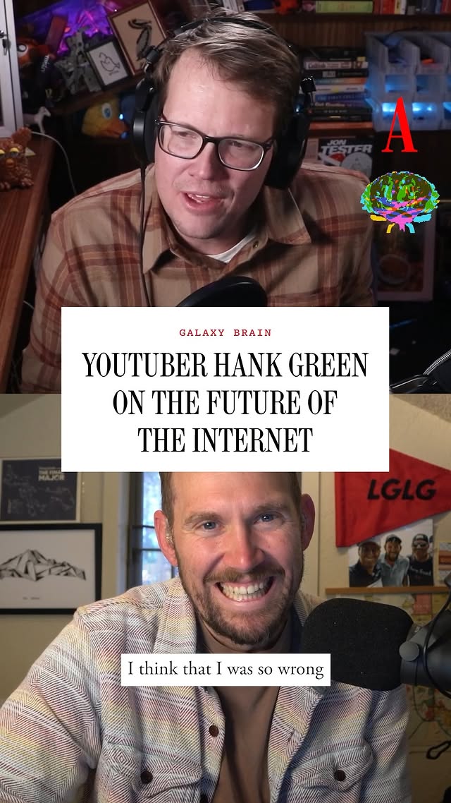 Instagram post by @cwarzel for The Atlantic. Caption reads: The internet started as “Creative Common and....