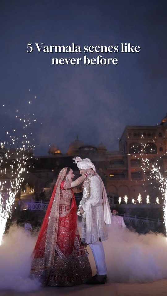 Instagram post by @wedfest.in for The Wedding Brigade. Caption reads: Vows may seal a union, but the Varmala? That's....