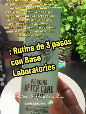 TikTok post by @zeidatiktok8 for Base Laboratories. Caption reads: Rutina de 3 pasos con Base Laboratories....