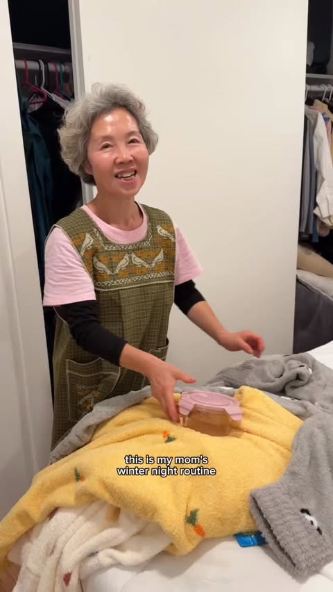 Instagram post by @ahnestkitchen for Osulloc. Caption reads: [...] that helps her fall asleep fast with AD....