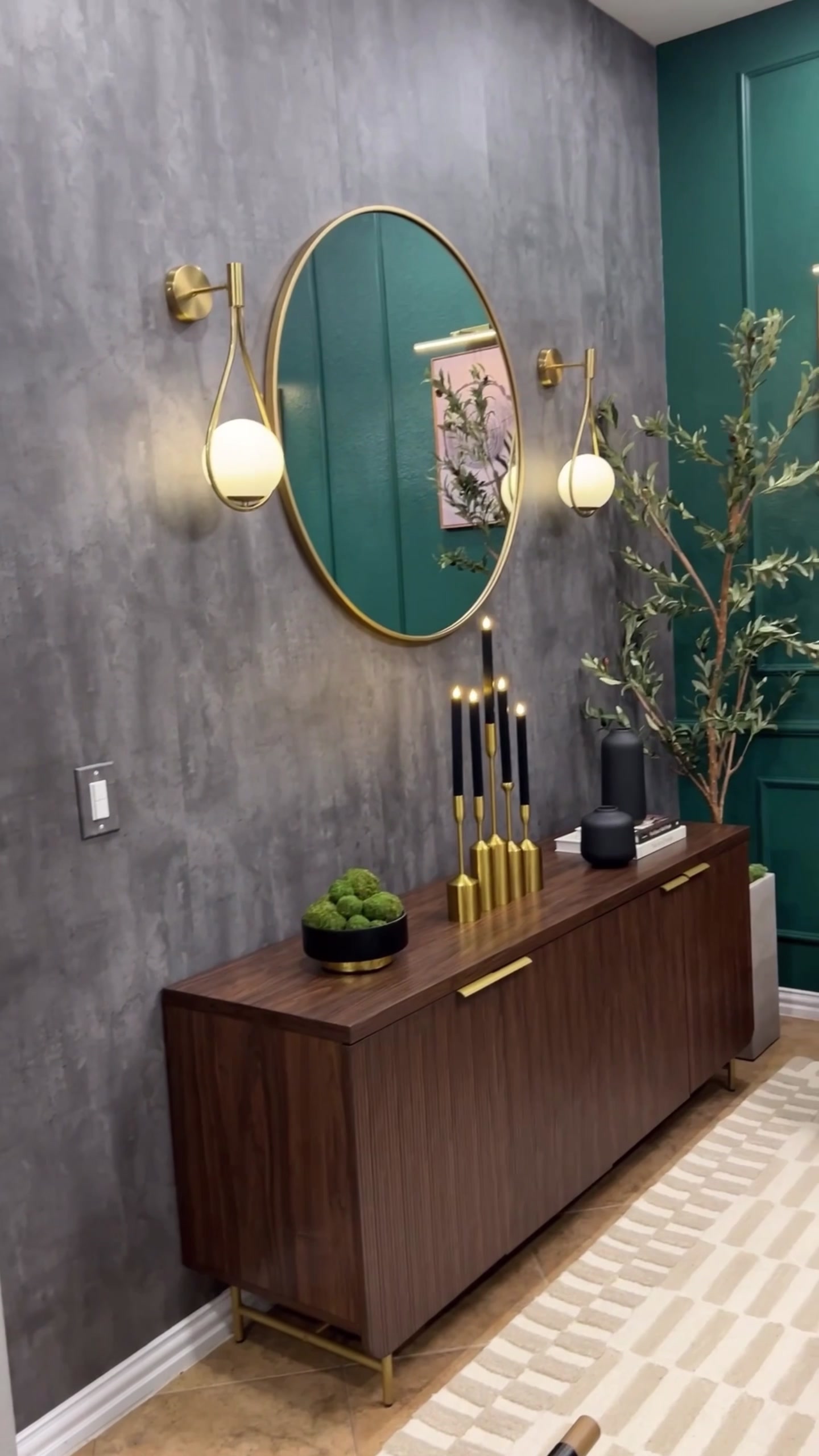 TikTok post by @theaestheticsideofhomes for O-Cedar. Caption reads: [...] was part of the process too with my @O-Cedar....
