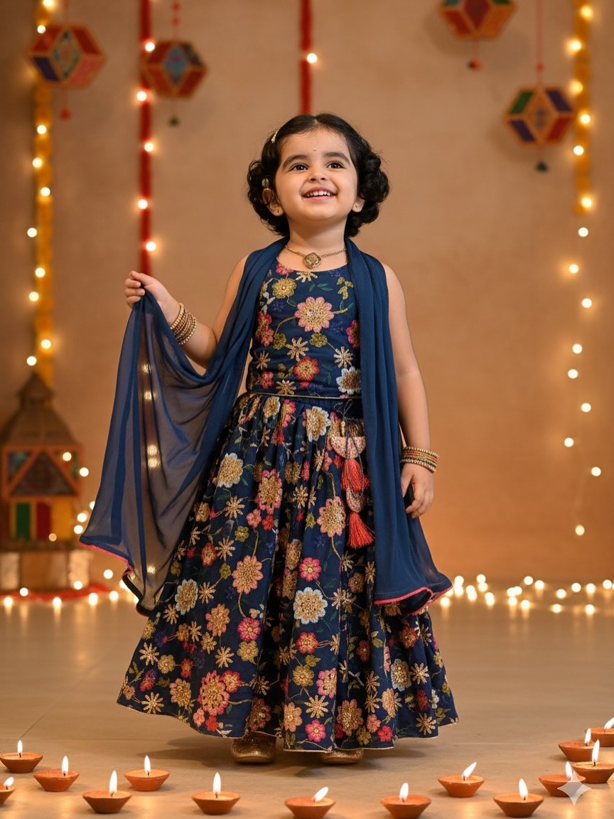 Instagram post by @little____momo for Babyhug. Caption reads: #Collaboration with @FirstcryIndia ✨🪔🎉

Diwali....