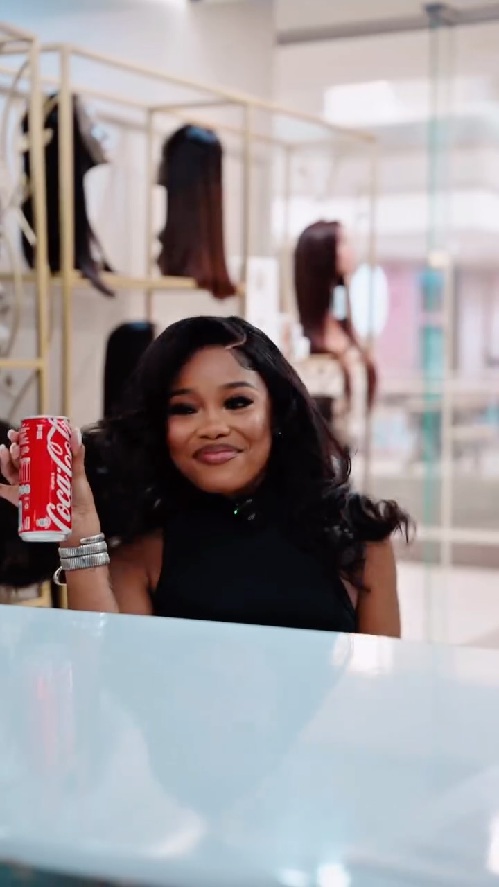 Instagram post by @yanda.woods for Coca-Cola South Africa. Caption reads: Self-care days are sacred, but it’s the laughs and....